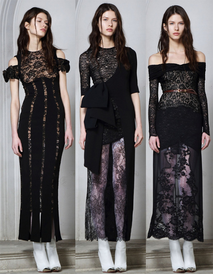 Lace dresses fall-winter 2024-2025, photo