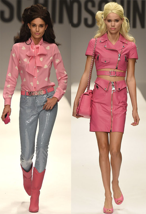 Moschino collection for girls in Barbie style