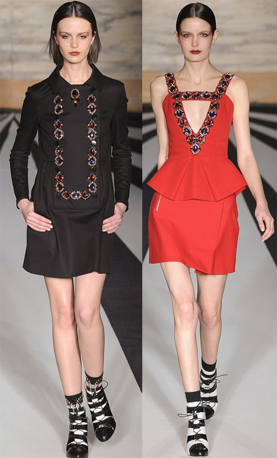 Dresses with rhinestones fall-winter 2024-2025