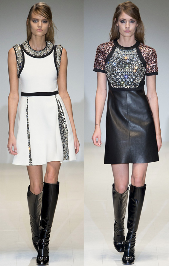 Dresses with rhinestones fall-winter 2024-2025