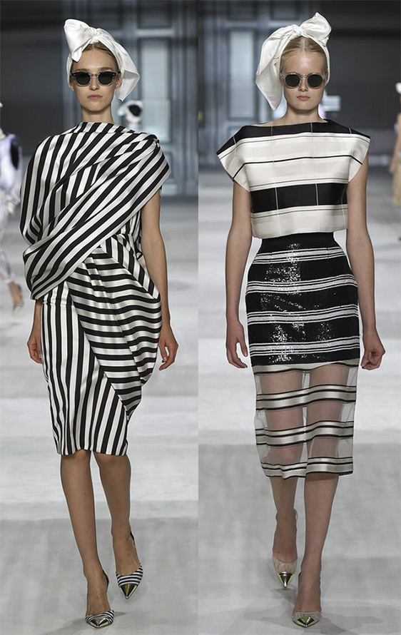 Black and white dresses fall-winter 2024-2025