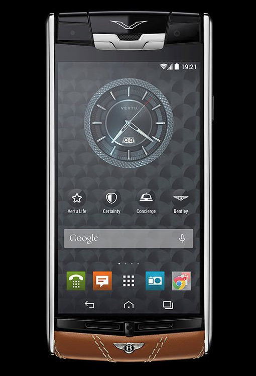 Smartphone de Vertu et Bentley