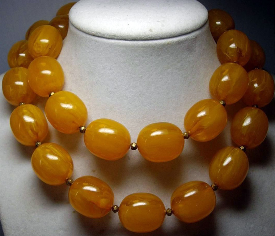 Amber beads