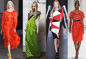 The best bright dresses for autumn and winter