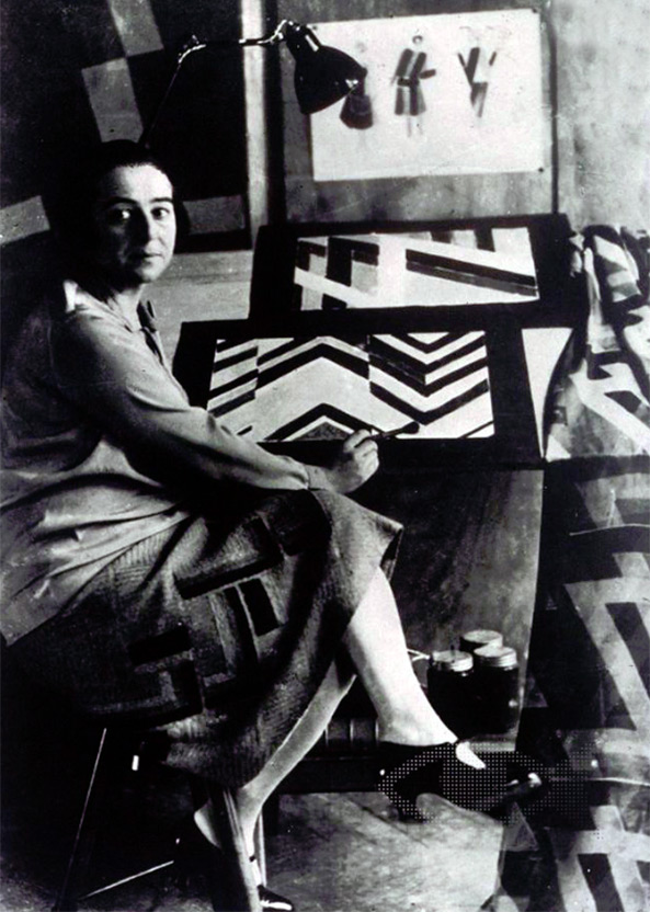 Sonia Delaunay au travail