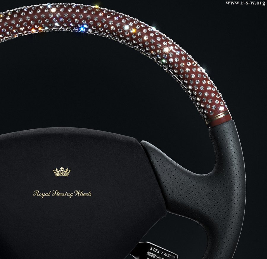 Designer steering wheel for auto