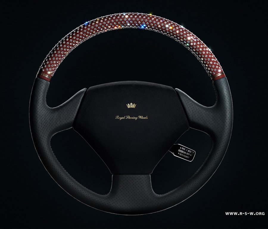 Designer steering wheel for auto