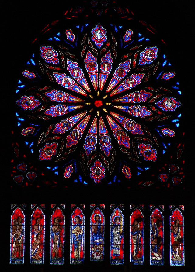 Gothic colors and stained glass