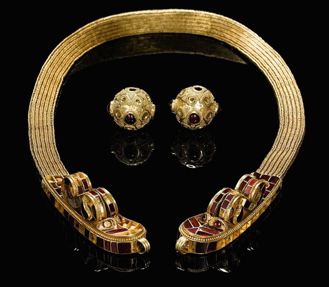 Gold jewelry of Attila - the king of the Huns