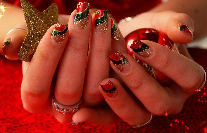 Ideas for New Year's manicure photo