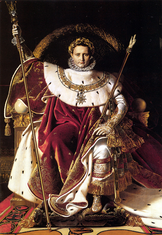 Napoleon on the imperial throne