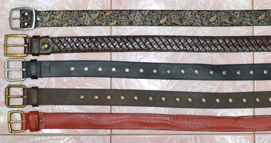 Men's belts for a basic wardrobe