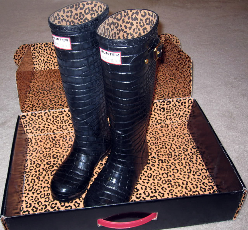 Fashionable rubber boots for girls