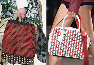 Fashion bags with weaves