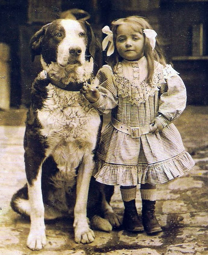 Girl with a dog