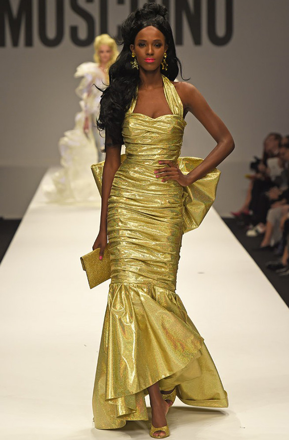 Gold dress spring-summer 2024