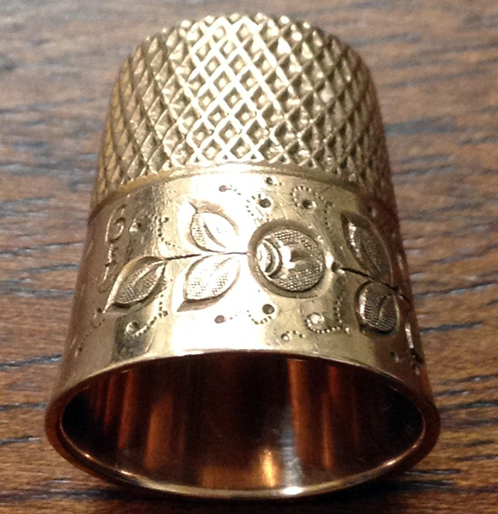 Gold thimble