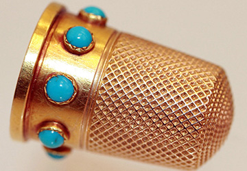 Gold thimbles and the history of the thimble