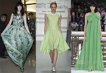 The most beautiful green dresses 2024