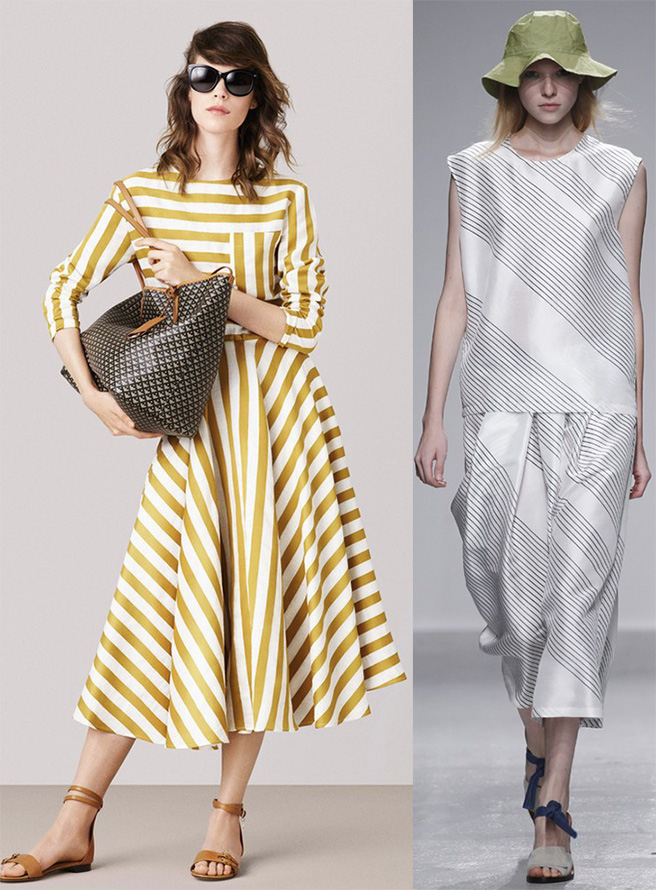 Striped print in 2024 collections