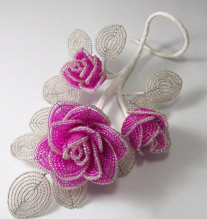 Beaded flowers