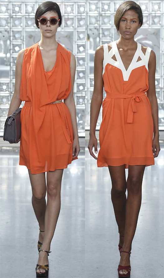 Orange dresses spring-summer 2024