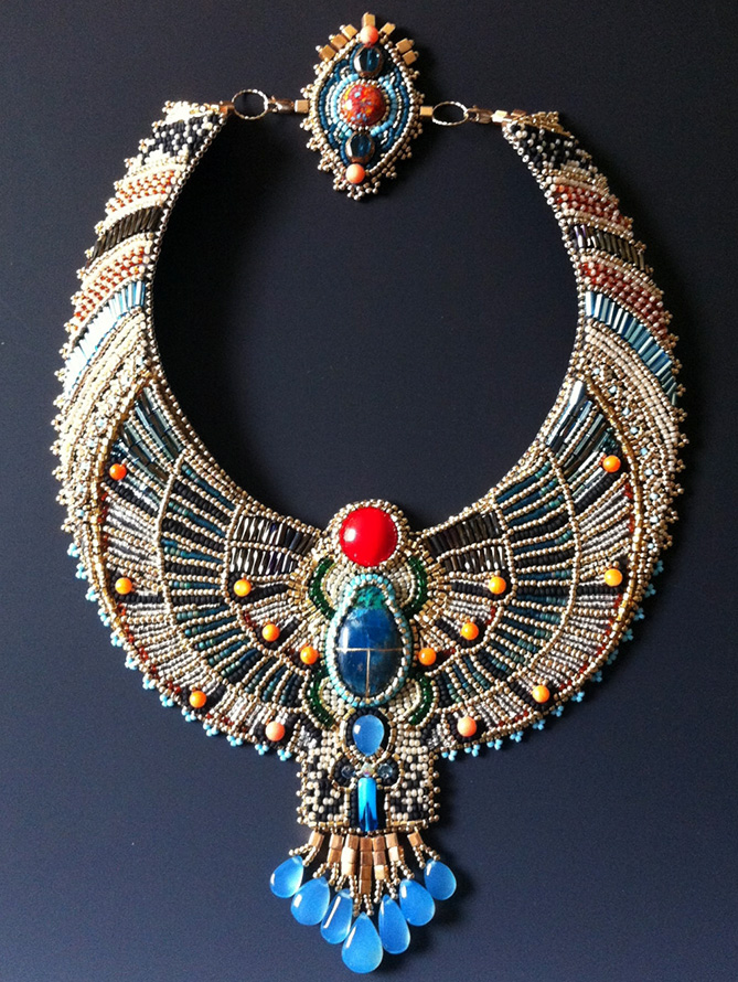 Necklace in Egyptian style, photo