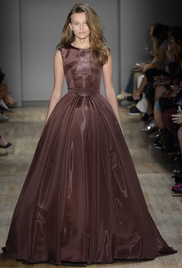 Ball gown brown