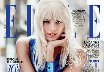 Devon Windsor on the cover of Elle