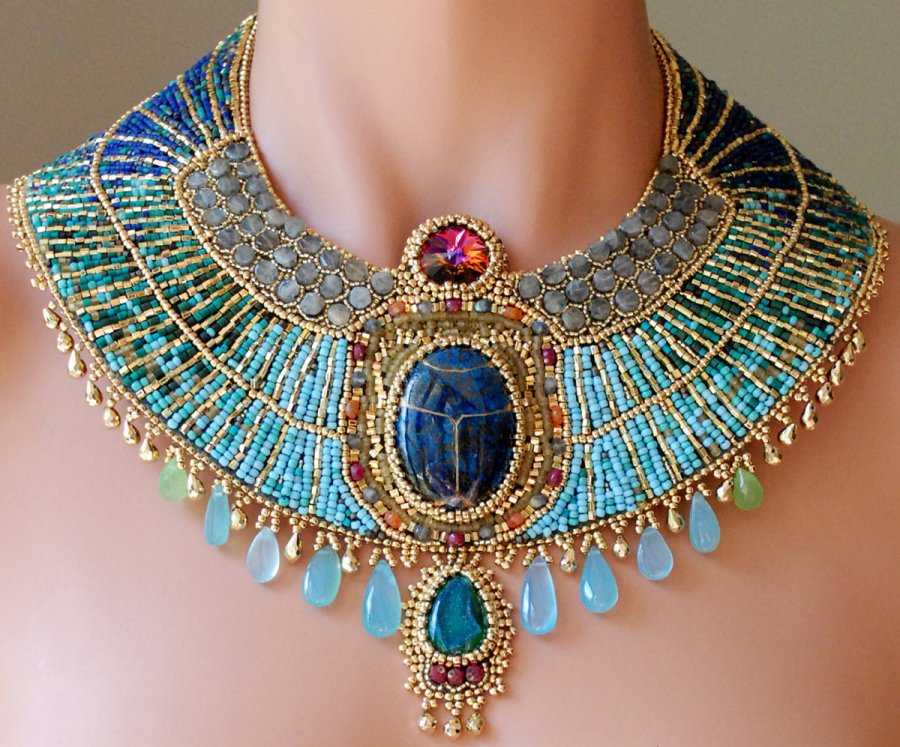 Necklace in Egyptian style, photo