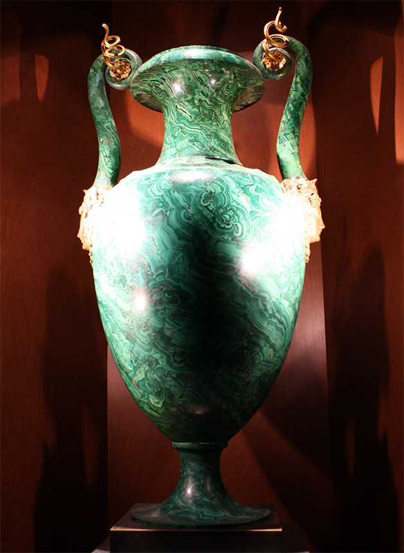 Malachite vase