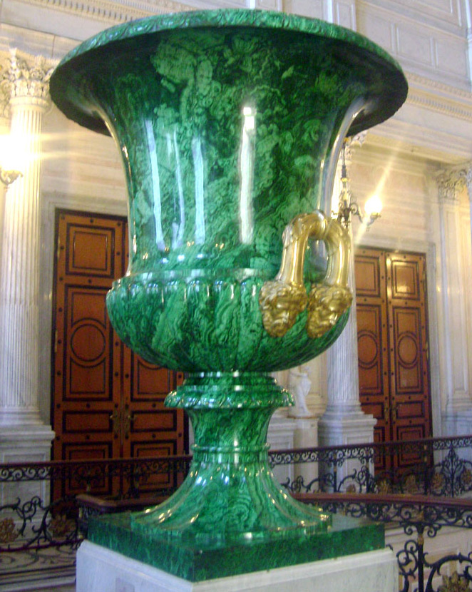 Malachite vase