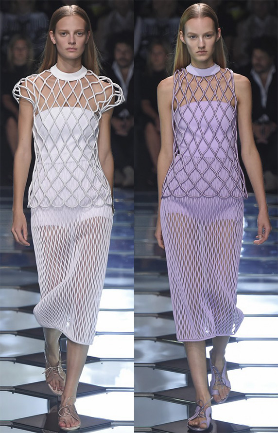 Mesh in fashion collections 2024