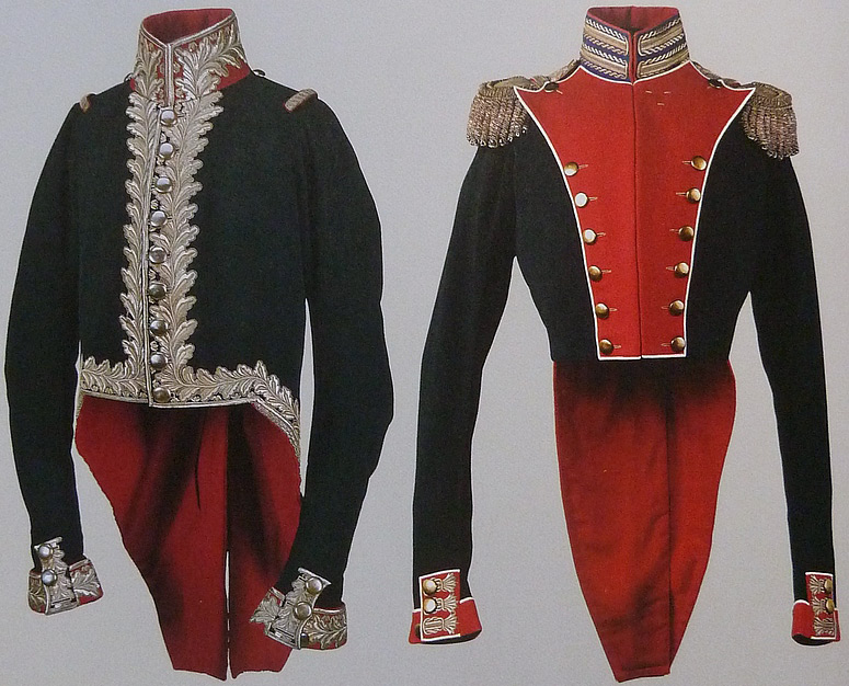 Military uniforms made of cloth