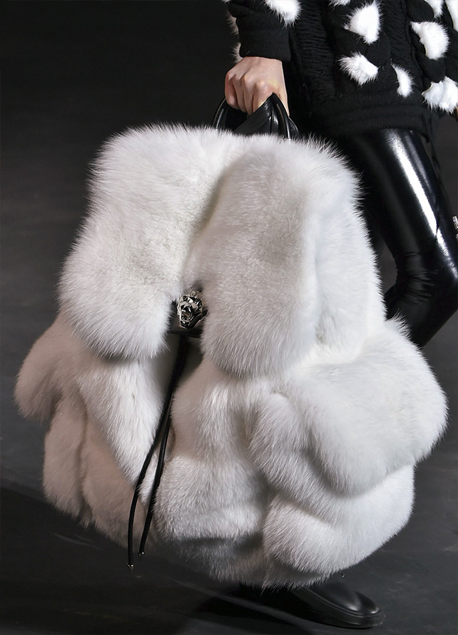 Fur backpack bag Philipp Plein