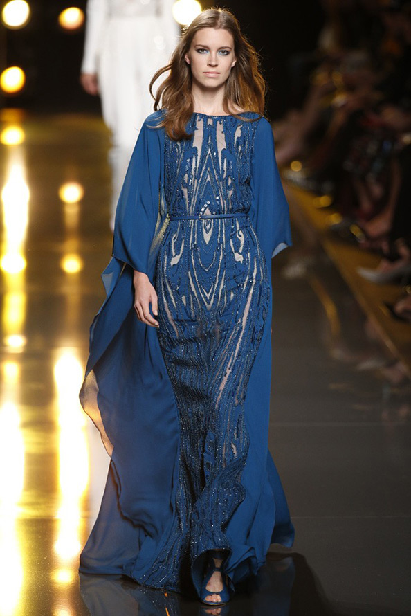 Elie Saab Blue Dress