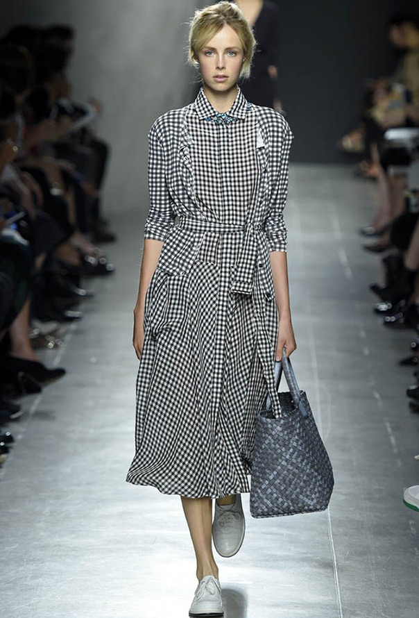 Plaid dresses from the 2024 collections