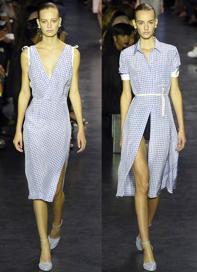 Plaid dresses from the 2024 collections