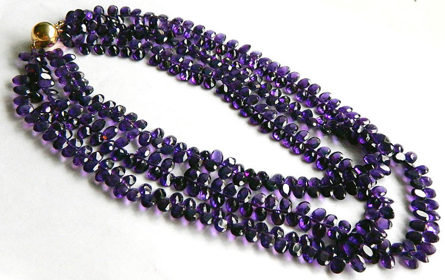 Amethyst crystal beads