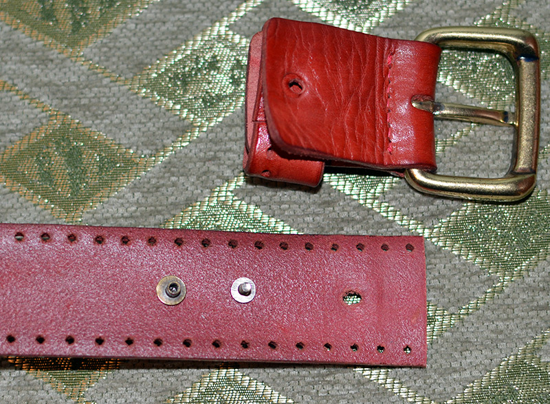 How to shorten a leather belt