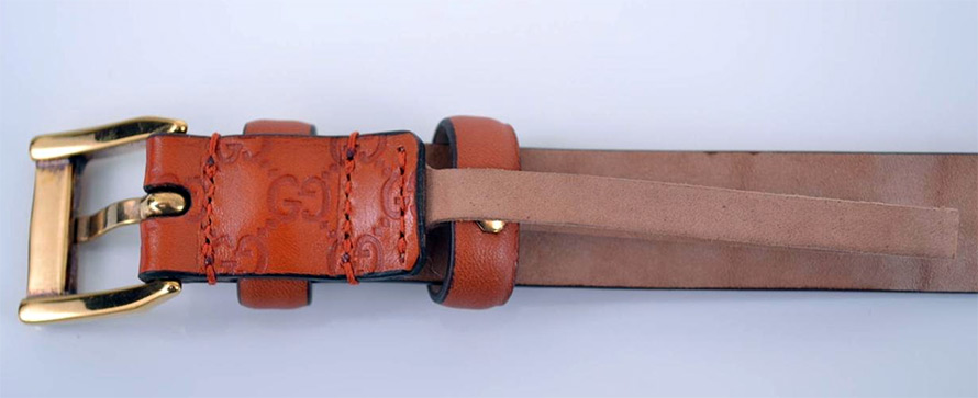 How to neatly make a hole in a leather belt