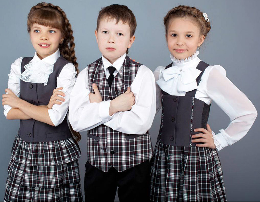 Beautiful and fashionable school uniform