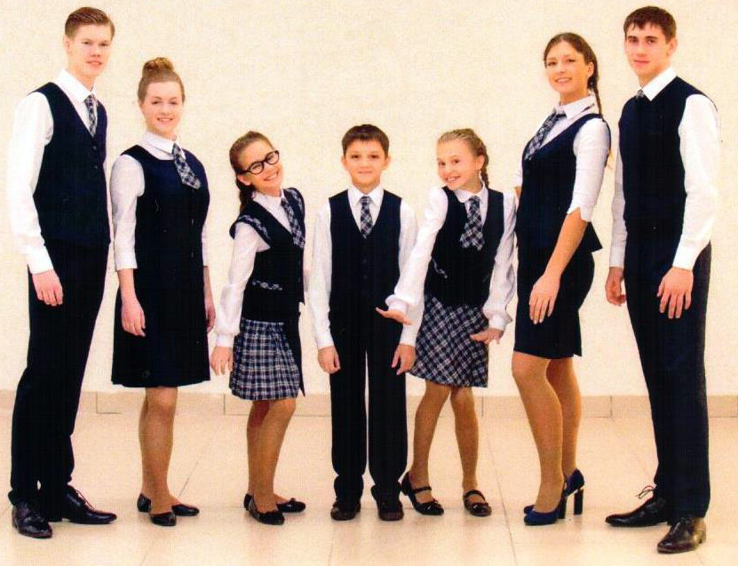 Beautiful and fashionable school uniform