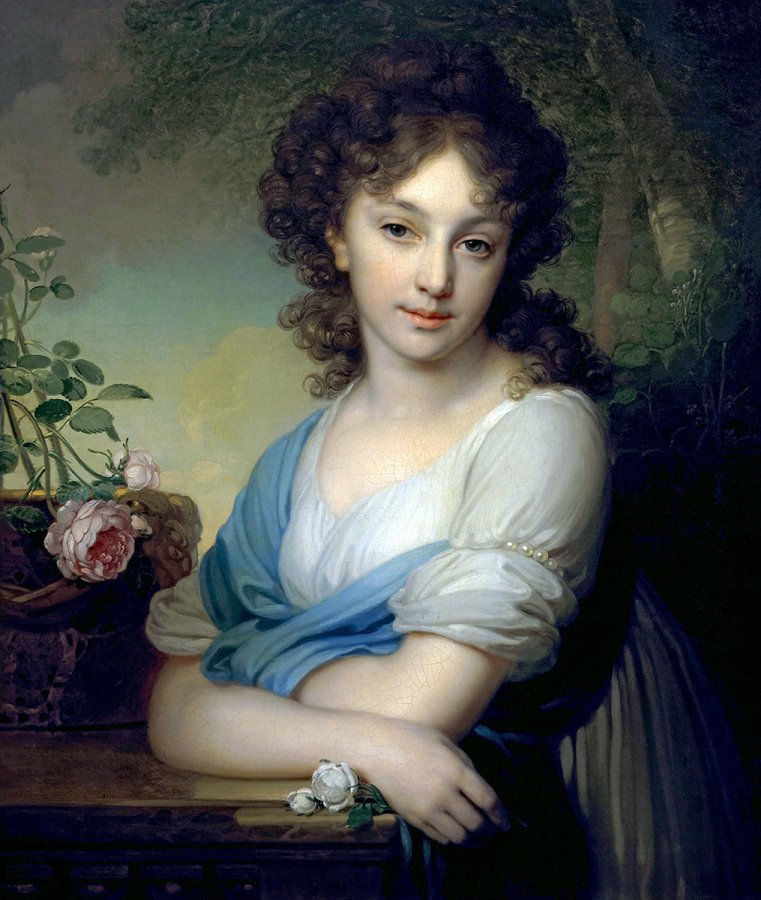 Portrait of Naryshkina by artist Borovikovsky