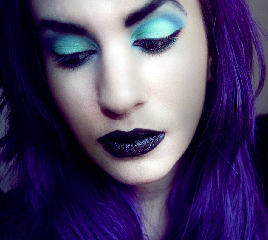 Black lipstick and lip makeup