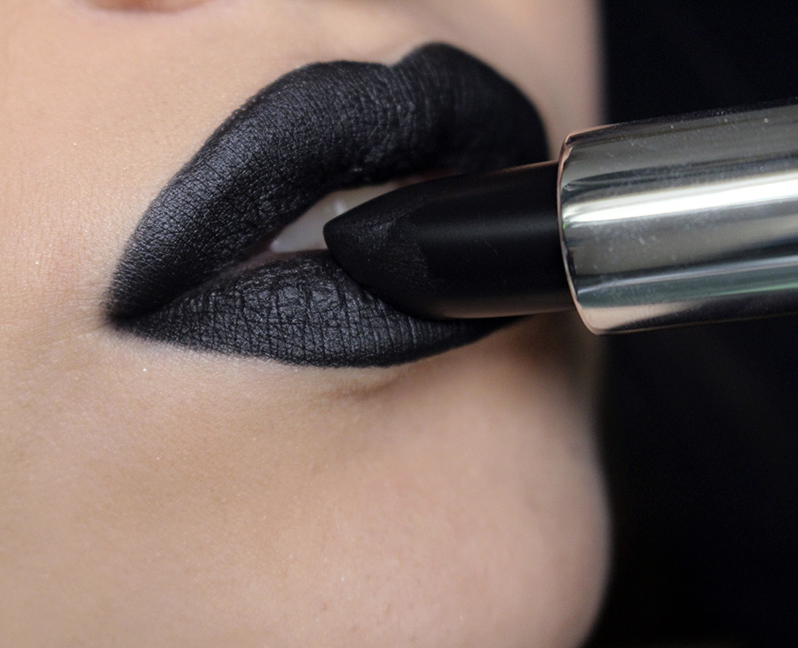 Black lipstick and lip makeup