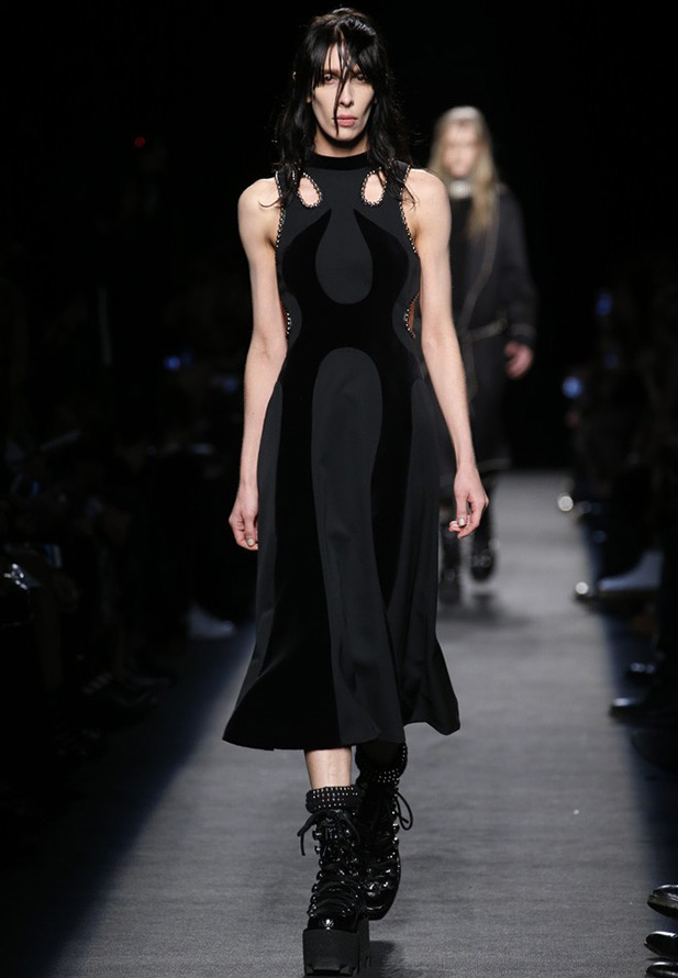 Robe noire Alexander Wang