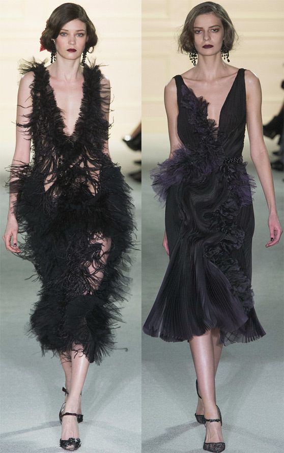 Belles robes noires Marchesa