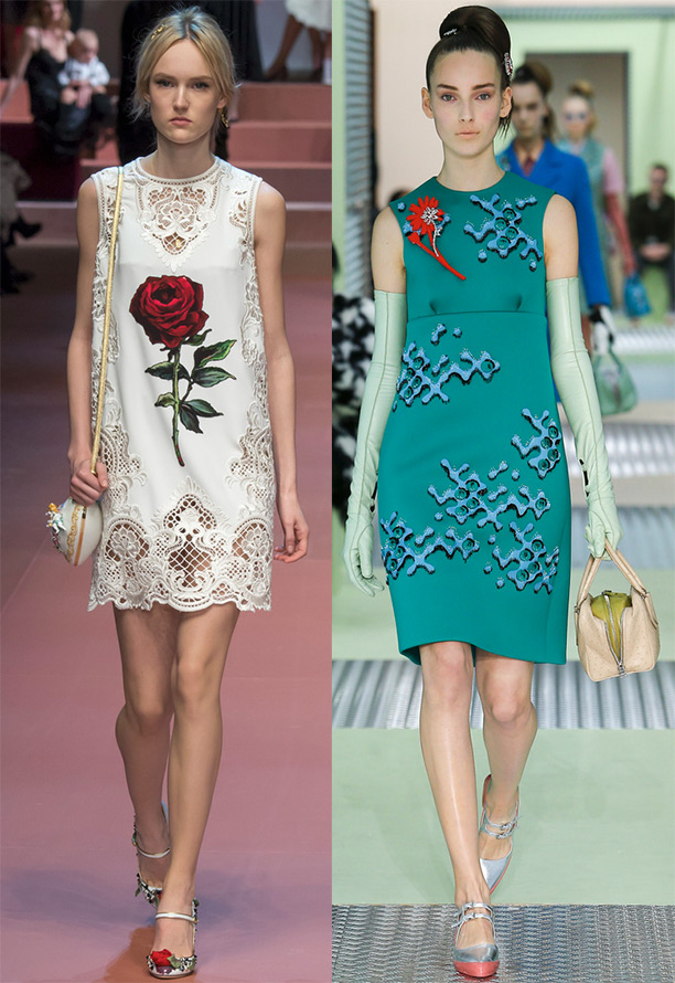 Dolce & Gabbana and Prada dresses