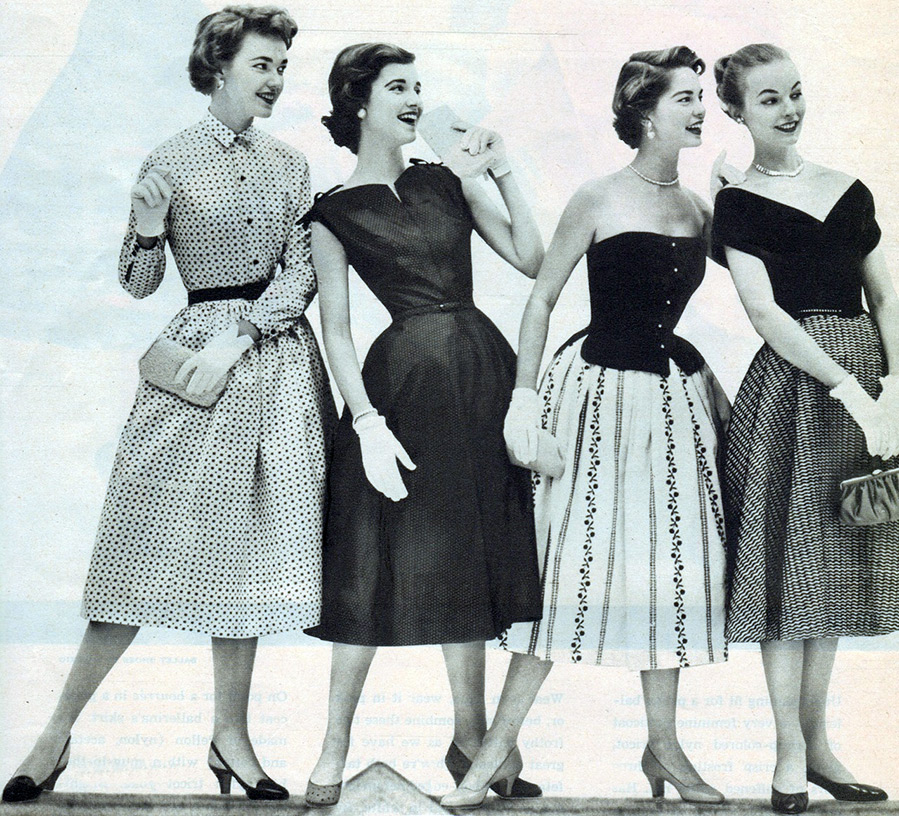 1950s fashion and hairstyles